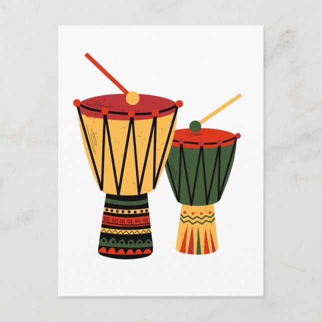 African Tam-Tam Vykort (Framsida)