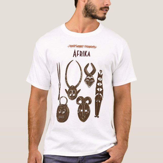 AFRICAN TRIBAL ART T-shirt (Framsida)