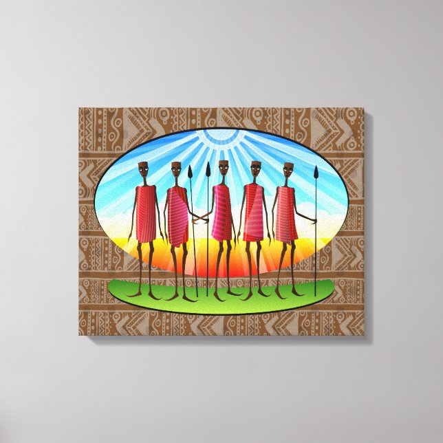 African Tribal Canvastryck (Framsida)