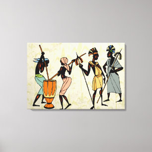 African Tribal Canvastryck