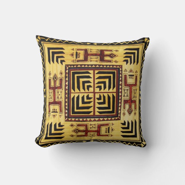 African Tribal Dekorativ kudde (Framsida)