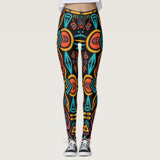 African Tribal Elegance Leggings