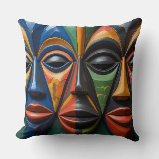 African Tribal Mask Trio Dynamic Symmetry Kudde