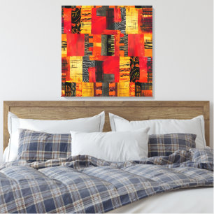 African Tribal Mönster Canvas Art