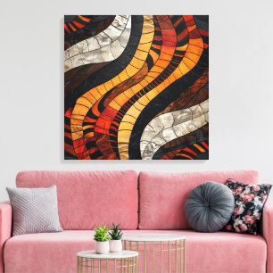 African Tribal Mönster Canvas Art