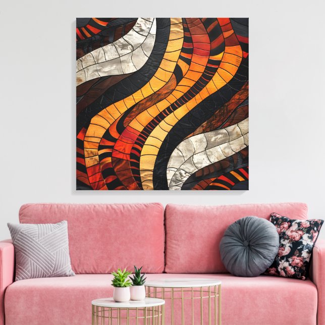 African Tribal Mönster Canvas Art (Insitu (Vardagsrum))
