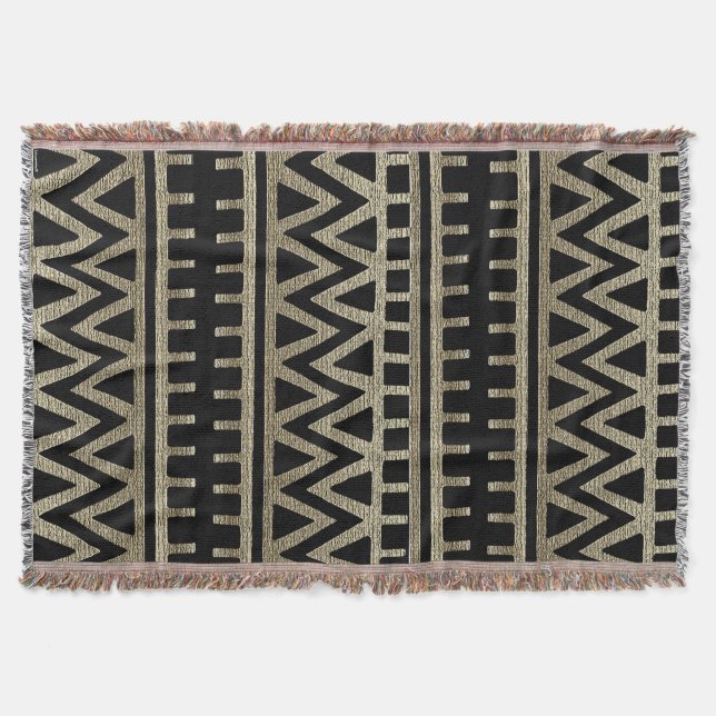 African Tribal Mönster Filt (Framsidan)