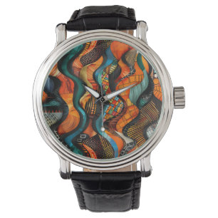 African Tribal Mönster Watch Armbandsur