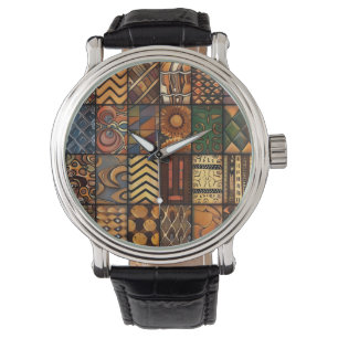 African Tribal Mönster Watch Armbandsur