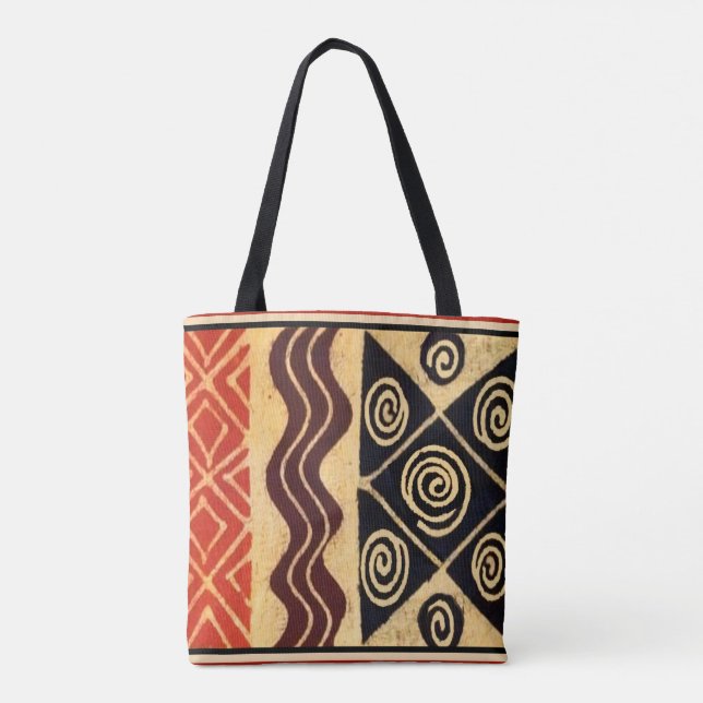 African Tribal Mors dag Tote Bag Gift Tygkasse (Baksida)