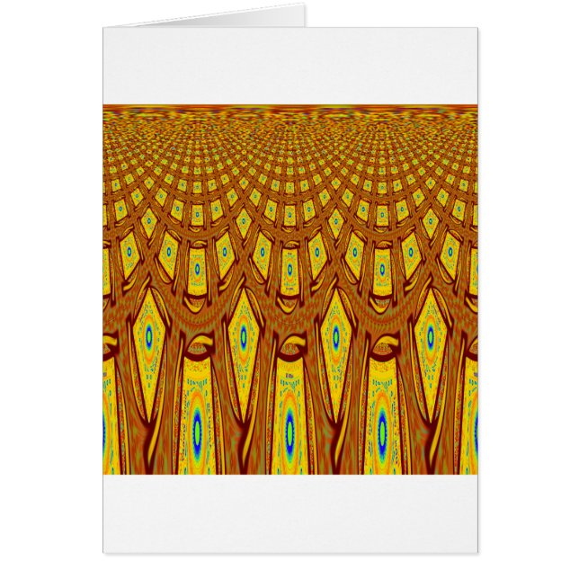 African Tribal Motif Bevackra Fantastisk African F Hälsningskort (Framsidan)