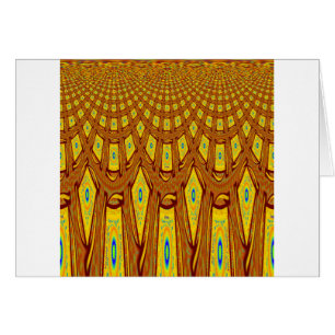 African Tribal Motif Hälsningskort