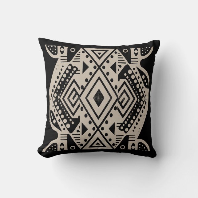 African Tribal Motif Kudde (Framsida)