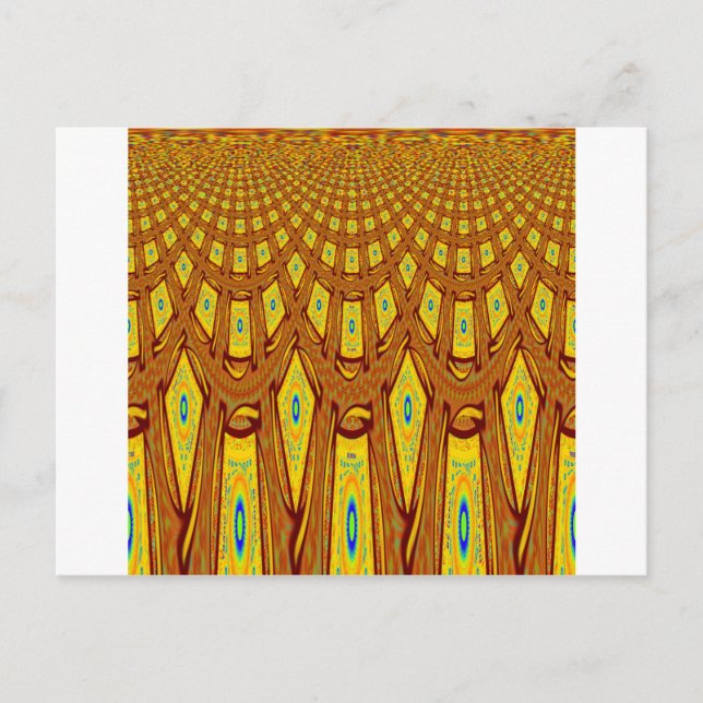 African Tribal Motif Vykort (Framsida)