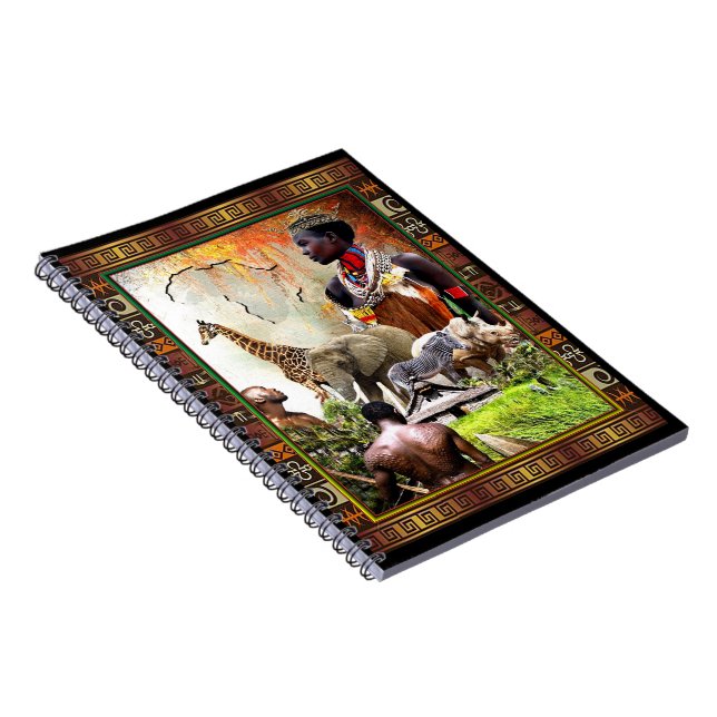 African Tribal Queen Planner Anteckningsbok (Högra Sidan)