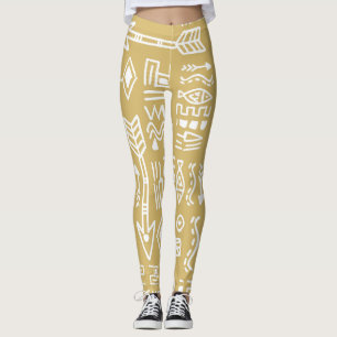 African Tribal Rand: Bohemian Egyptian Seamless Leggings