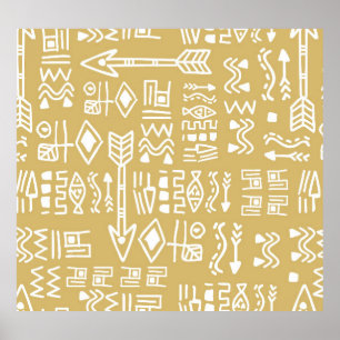 African Tribal Rand: Bohemian Egyptian Seamless Poster
