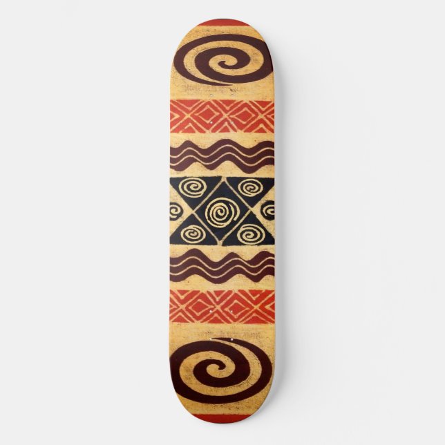 African Tribal Skateboard - Extreme Sports Board (Framsida)