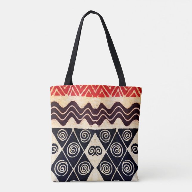 African Tribal Tote Bag - Mors dag Gift Tygkasse (Baksida)