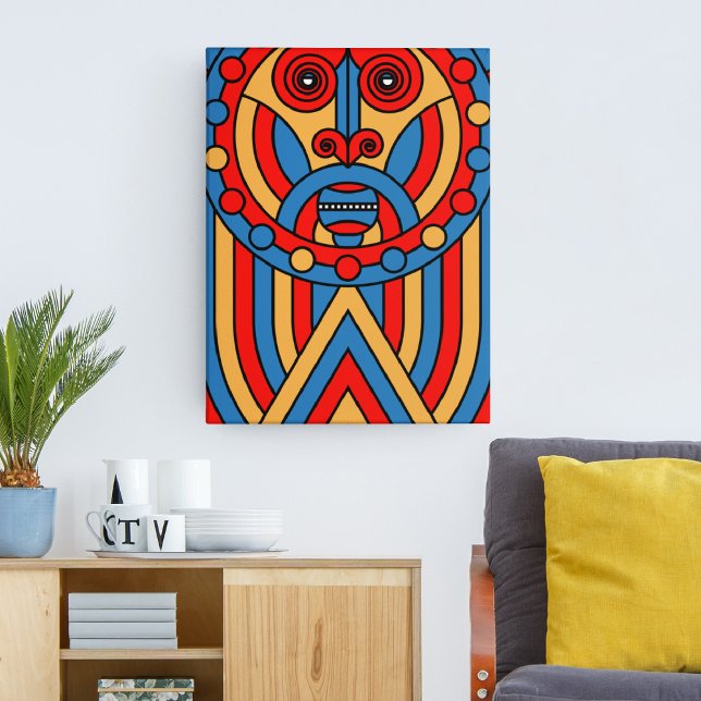 African tribal warrior canvastryck (Skapare uppladdad)