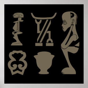 African tribe people poster