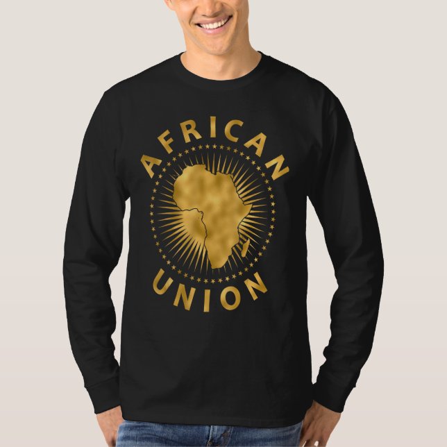 African Union Flag Africa Golden Anniversary T Shirt (Framsida)