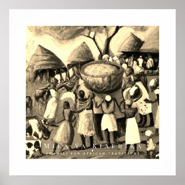 African Village Poster (Framsidan)