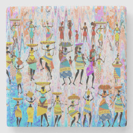 African Village Stenunderlägg