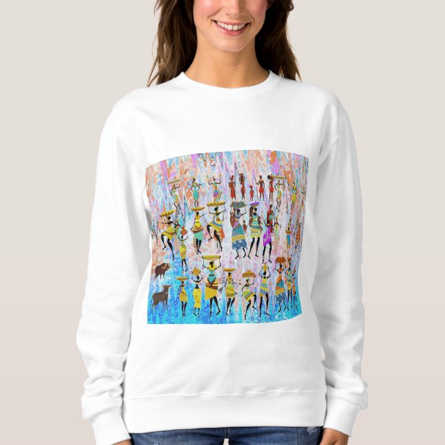 African Village T Shirt (Framsida)