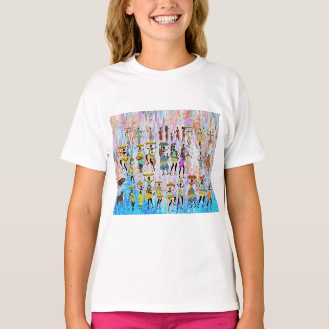 African Village T Shirt (Framsida)
