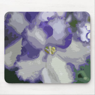 African Violet Abstrakt Mousepad Musmatta