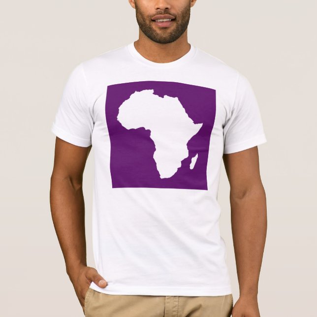 African Violet Audacious Afrika Tee Shirt (Framsida)