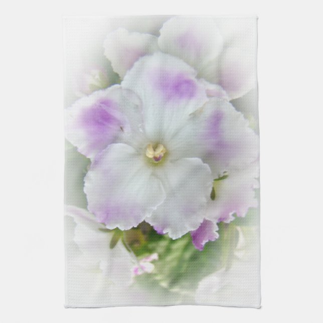 African Violet Blommar Kökshandduk (Vertikal)