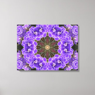 African Violet Mandala Canvastryck