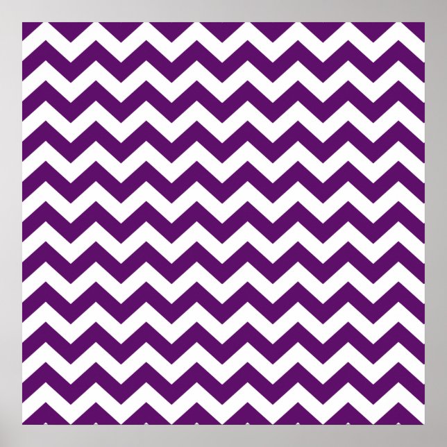 African Violet Safari Chevron Poster (Framsidan)