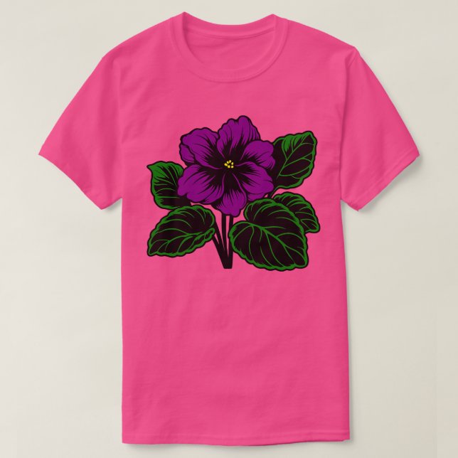 African Violet T Shirt (Design framsida)