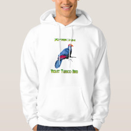 African Violet Turaco Bird Hoodie