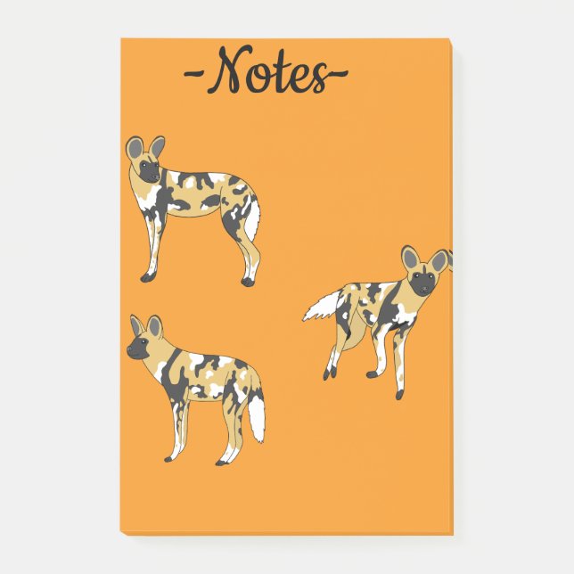 African Wild Dogs Post-it Block (Framsida)