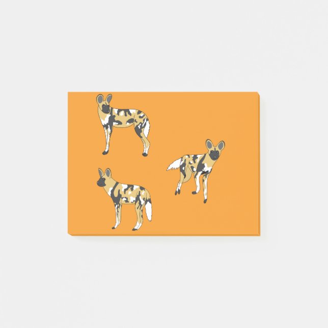 African Wild Dogs Post-it Block (Framsida)