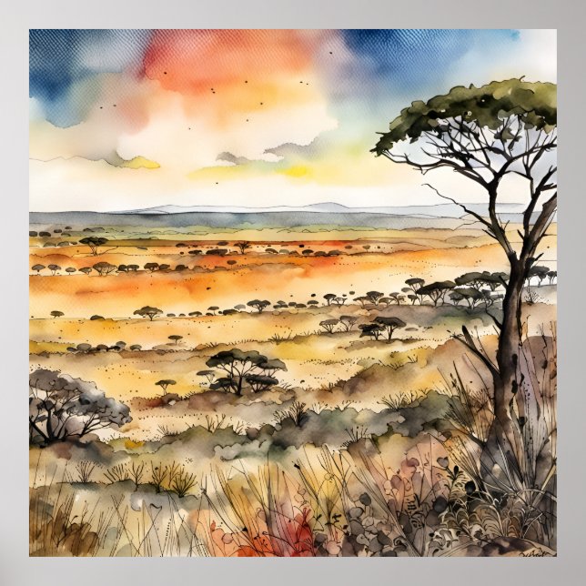 African Wilderness Unveiled Poster (Framsidan)