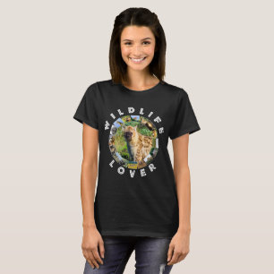 African Wildlife Älskare Spoted Hyena T Shirt