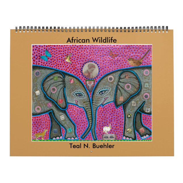 African Wildlife Calendar Kalender (Omslag)