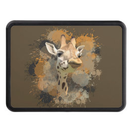 African Wildlife Giraffe Abstrakt Paint Splatter Dragkroksskydd