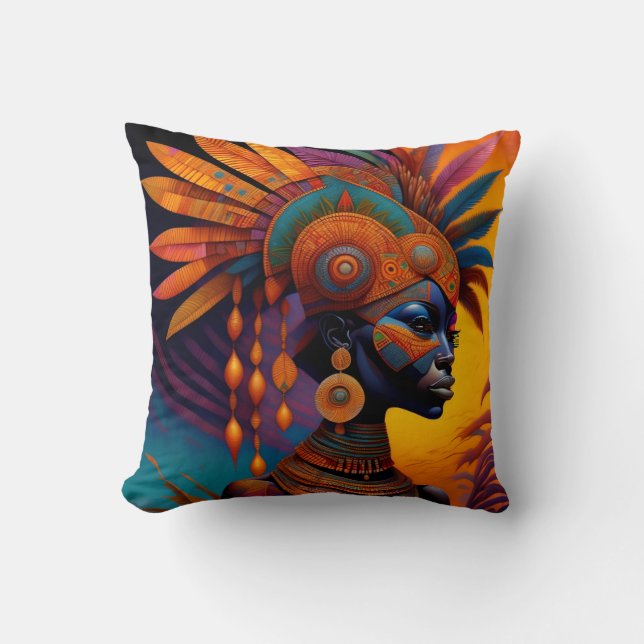 African Woman Dekorativ kudde (Framsida)