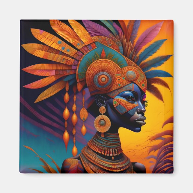 African Woman Magnet (Framsidan)