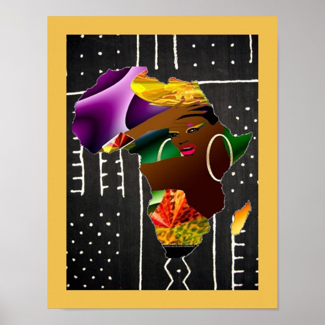 African Woman Poster (Framsidan)