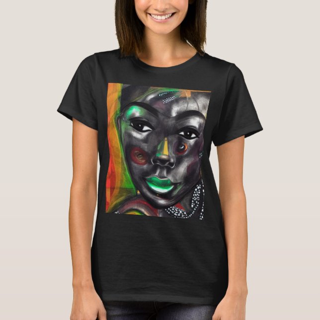 African Woman T Shirt (Framsida)