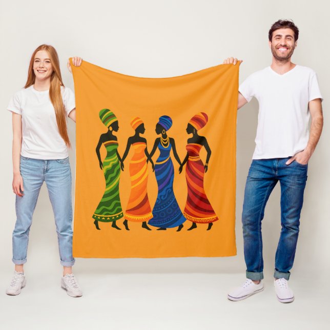 African Women Fleece Blanket (På plats)