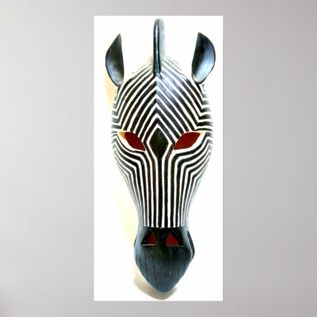 african zebra mask poster (Framsidan)