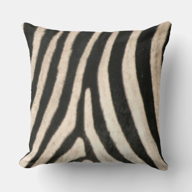 African Zebra tryck, Wildife, Safari Decor Kudde (Framsida)